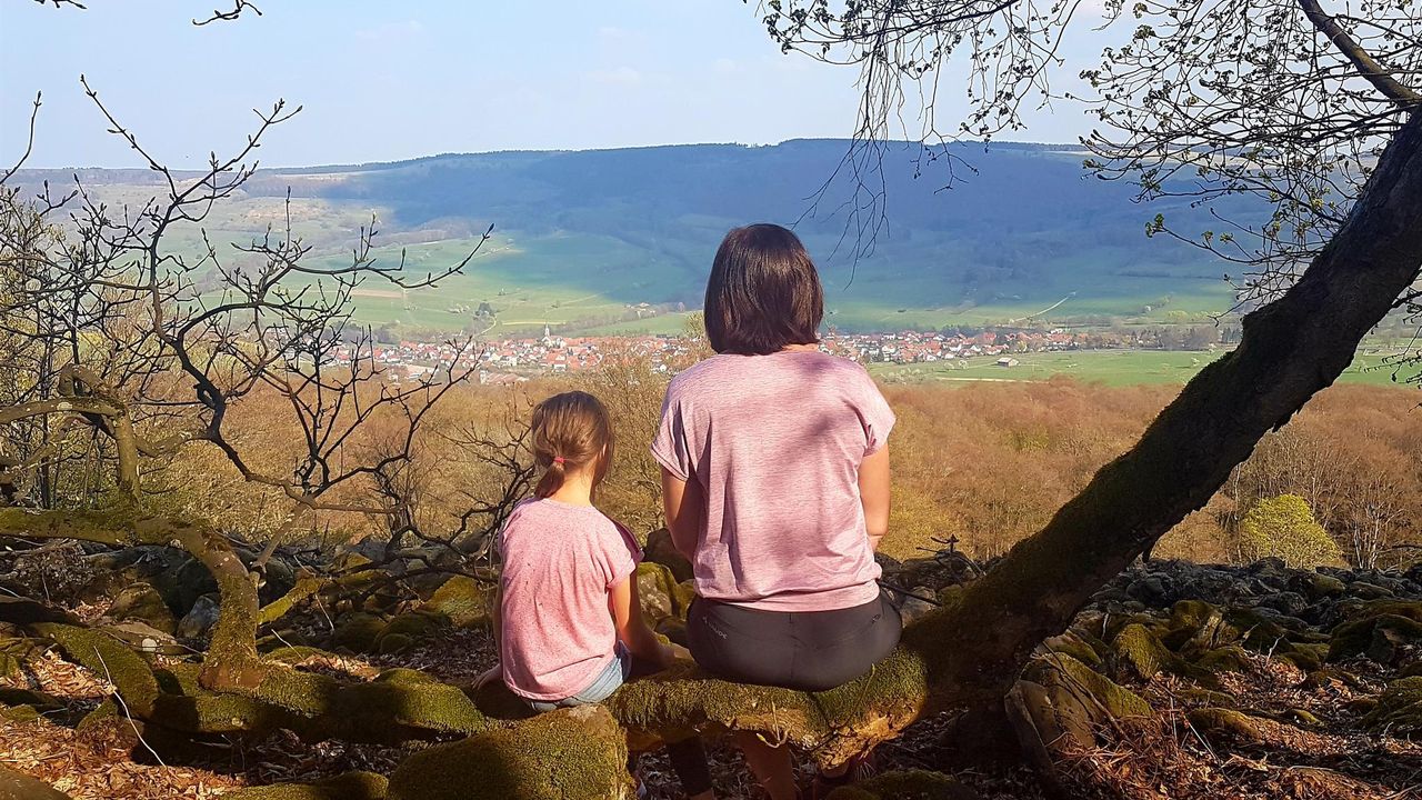 Blick vom Schafstein nach Wüstensachsen Blick vom Schafstein nach Wüstensachsen